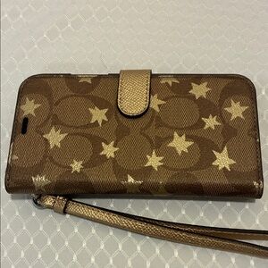 Coach iPhone Folio Case NWT